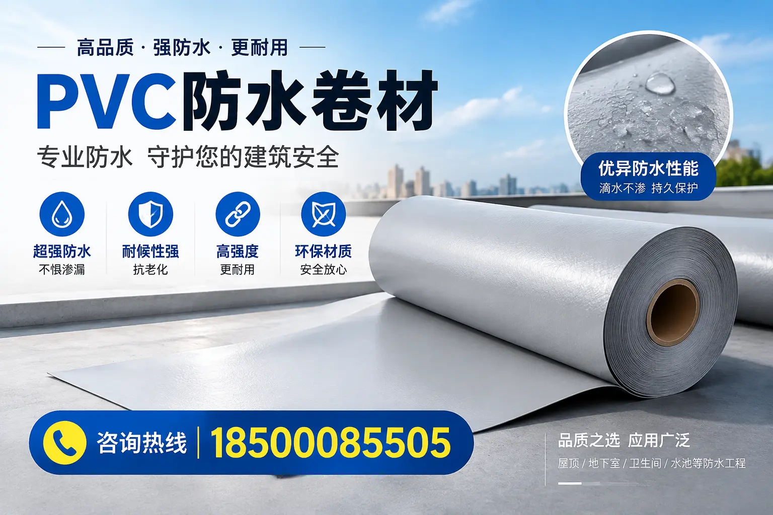 宁波地区pvc防水卷材的市场现状与发展趋势